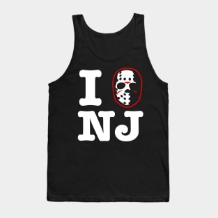 I Hockey Mask New Jersey Tank Top